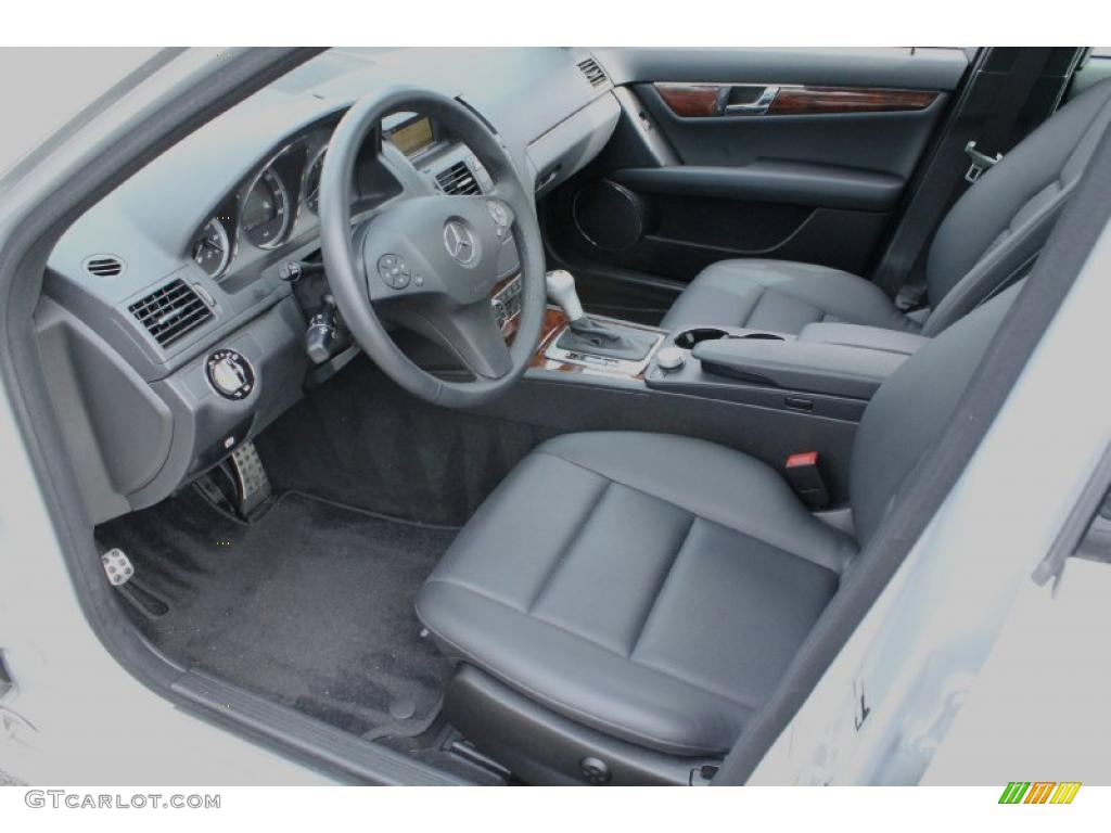 Black Interior 2010 Mercedes-Benz C 300 Sport 4Matic Photo #46502675