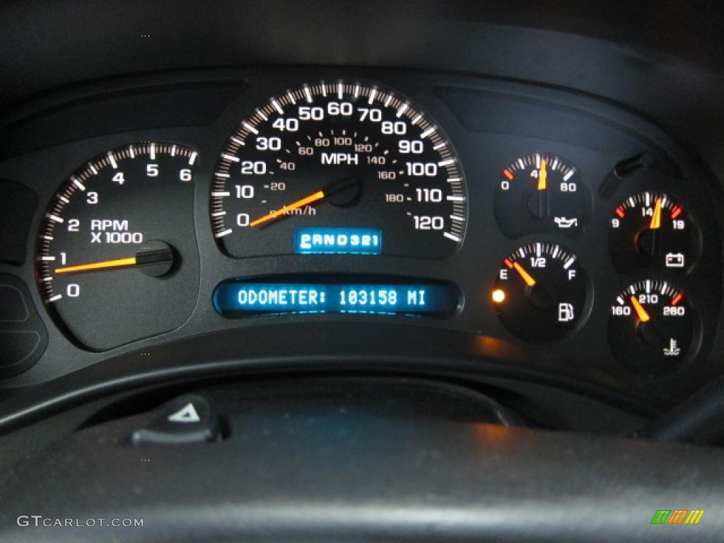 2003 Chevrolet Silverado 1500 LS Extended Cab Gauges Photo #46503035