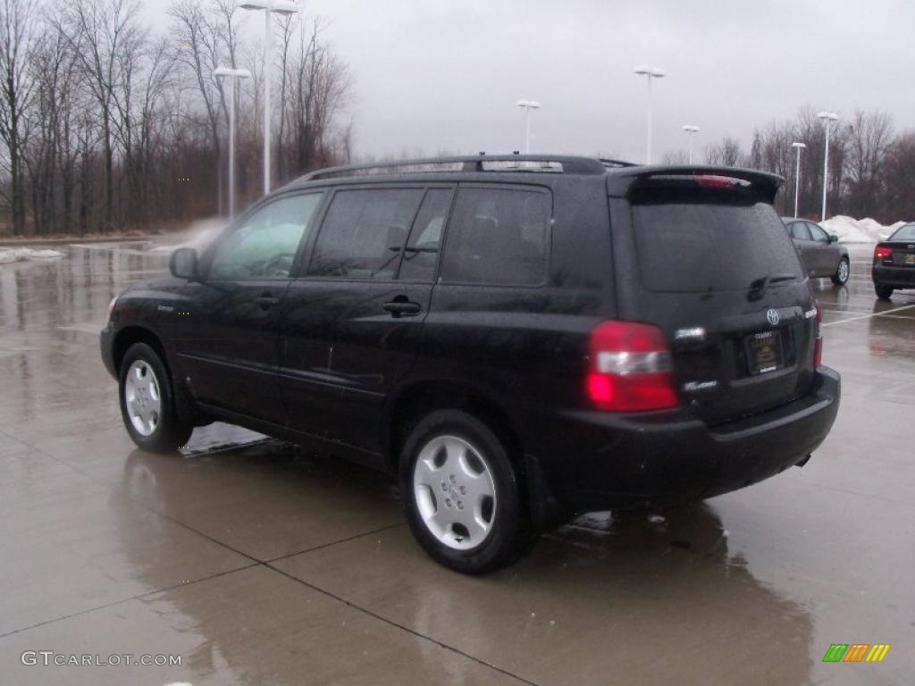 2004 Highlander Limited V6 4WD - Black / Ash photo #4