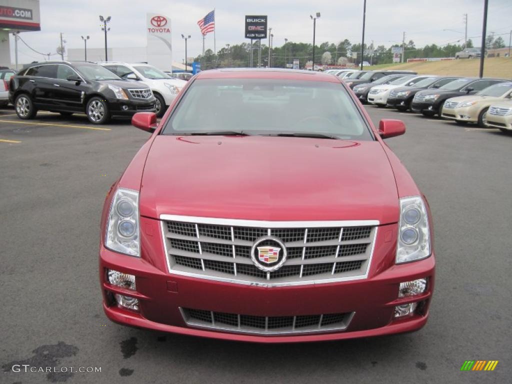 Crystal Red Tintcoat 2010 Cadillac STS V6 Luxury Exterior Photo #46504031