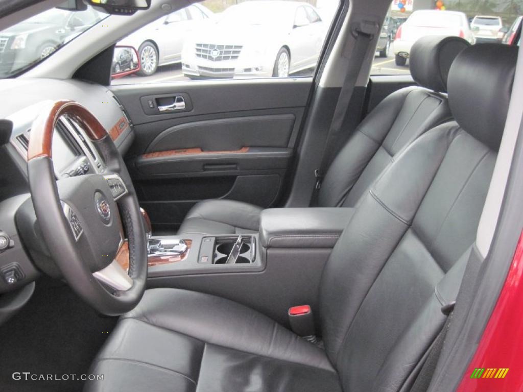 Ebony Interior 2010 Cadillac STS V6 Luxury Photo #46504058