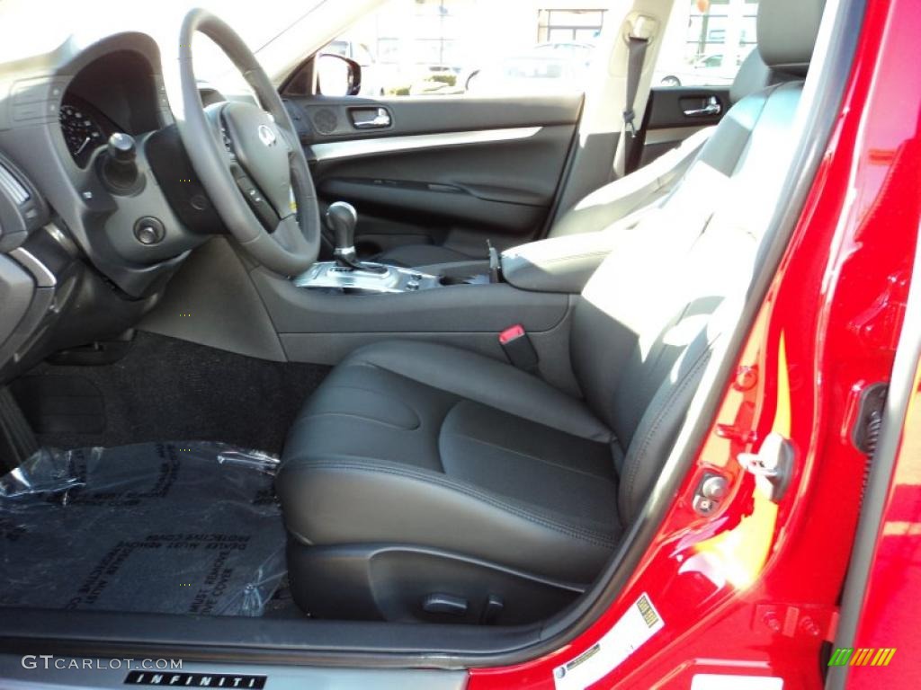 Graphite Interior 2011 Infiniti G 37 Journey Sedan Photo #46504686