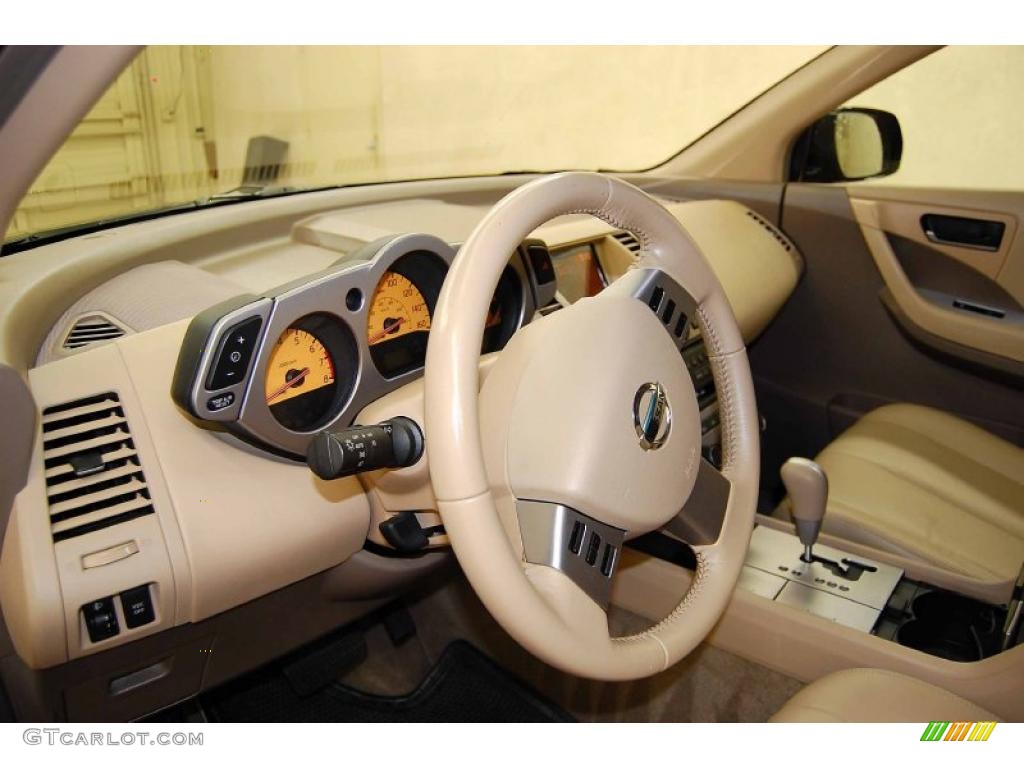 2005 Murano SE - Midnight Blue Pearl / Cafe Latte photo #11