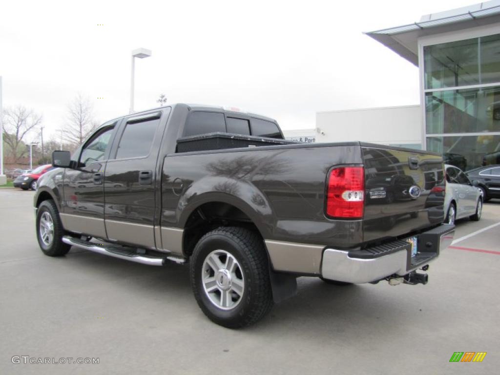 2005 F150 XLT SuperCrew - Dark Stone Metallic / Tan photo #3