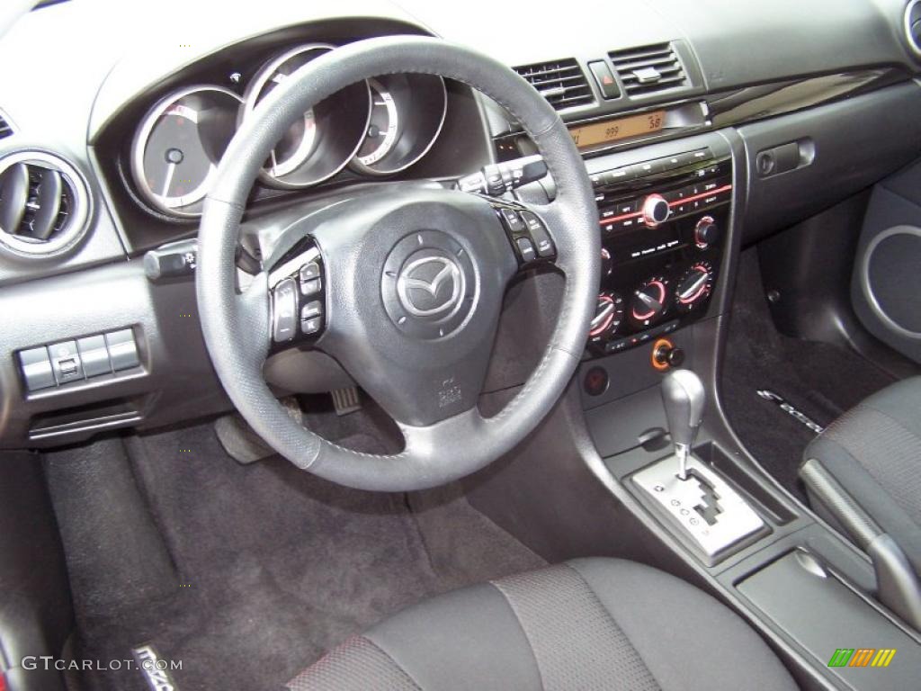 Black Interior 2009 Mazda MAZDA3 s Touring Hatchback Photo #46508903