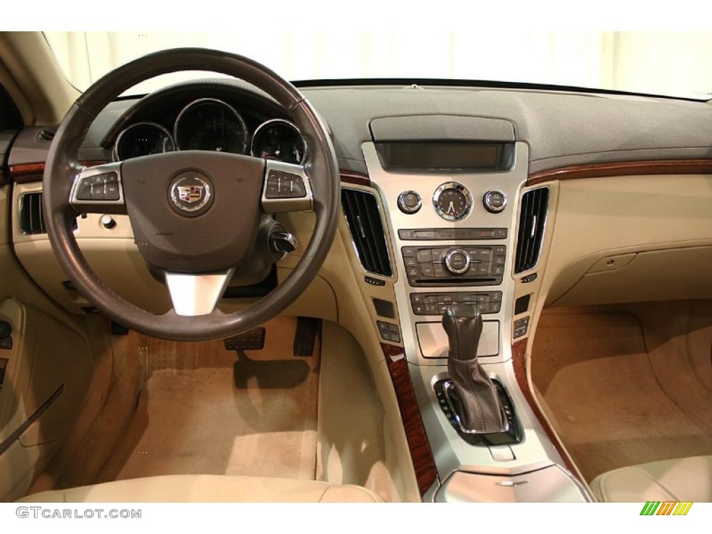 2008 Cadillac CTS 4 AWD Sedan Cashmere/Cocoa Dashboard Photo #46510673