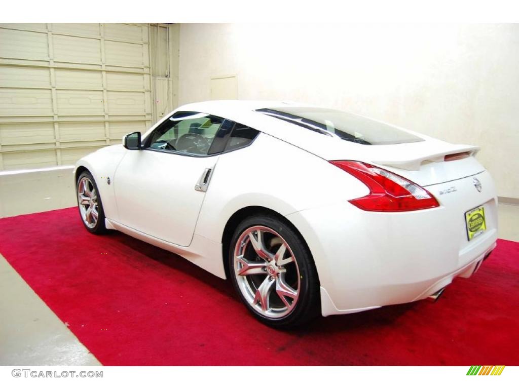 Pearl White 2009 Nissan 370Z Sport Touring Coupe Exterior Photo #46510856