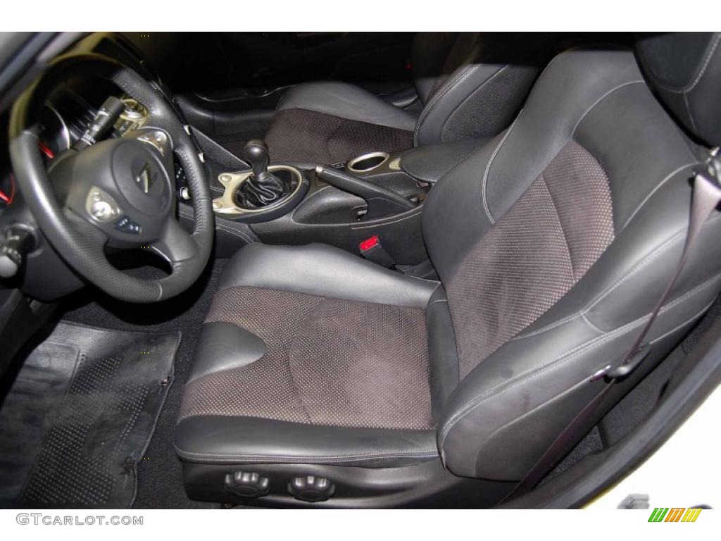 Black Leather Interior 2009 Nissan 370Z Sport Touring Coupe Photo #46510928