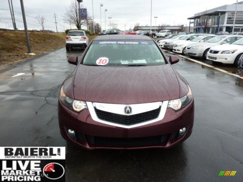 2010 TSX Sedan - Basque Red Pearl / Ebony photo #2