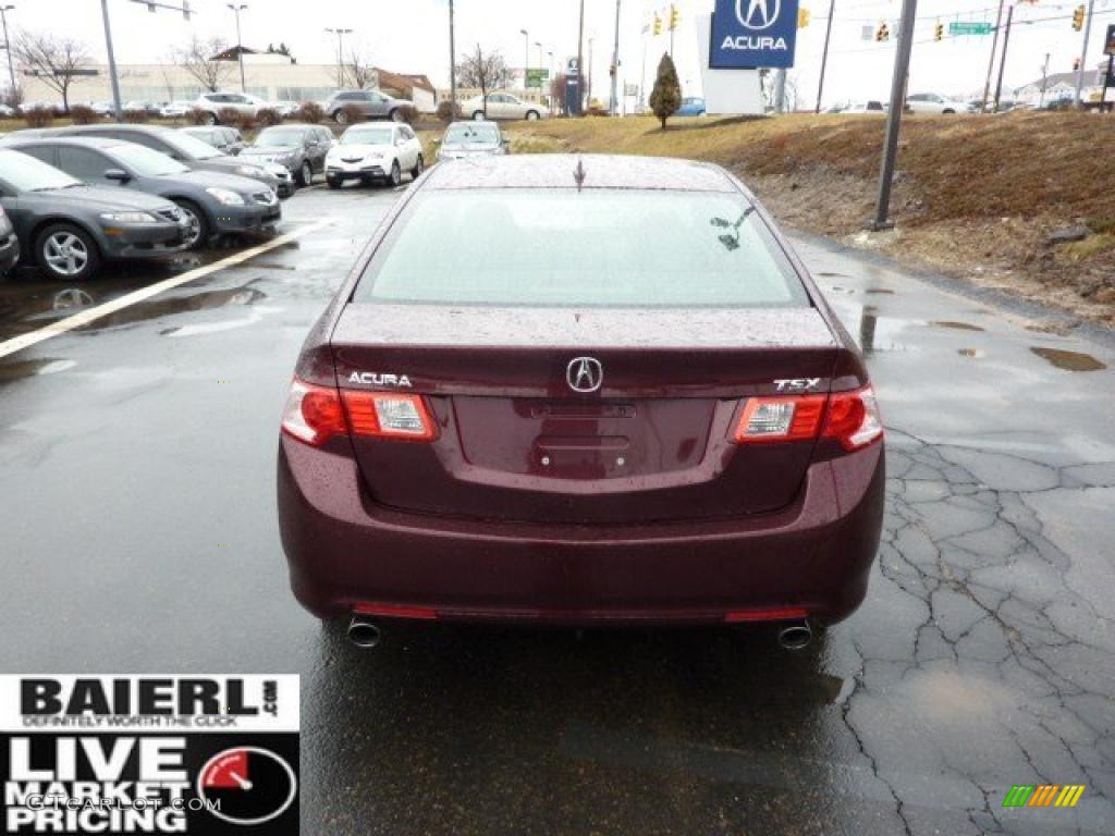 2010 TSX Sedan - Basque Red Pearl / Ebony photo #6