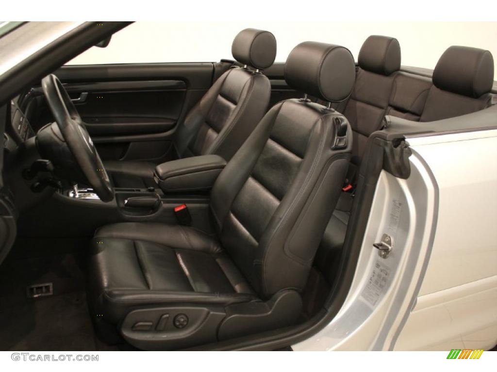 Black Interior 2004 Audi A4 1.8T Cabriolet Photo #46511459