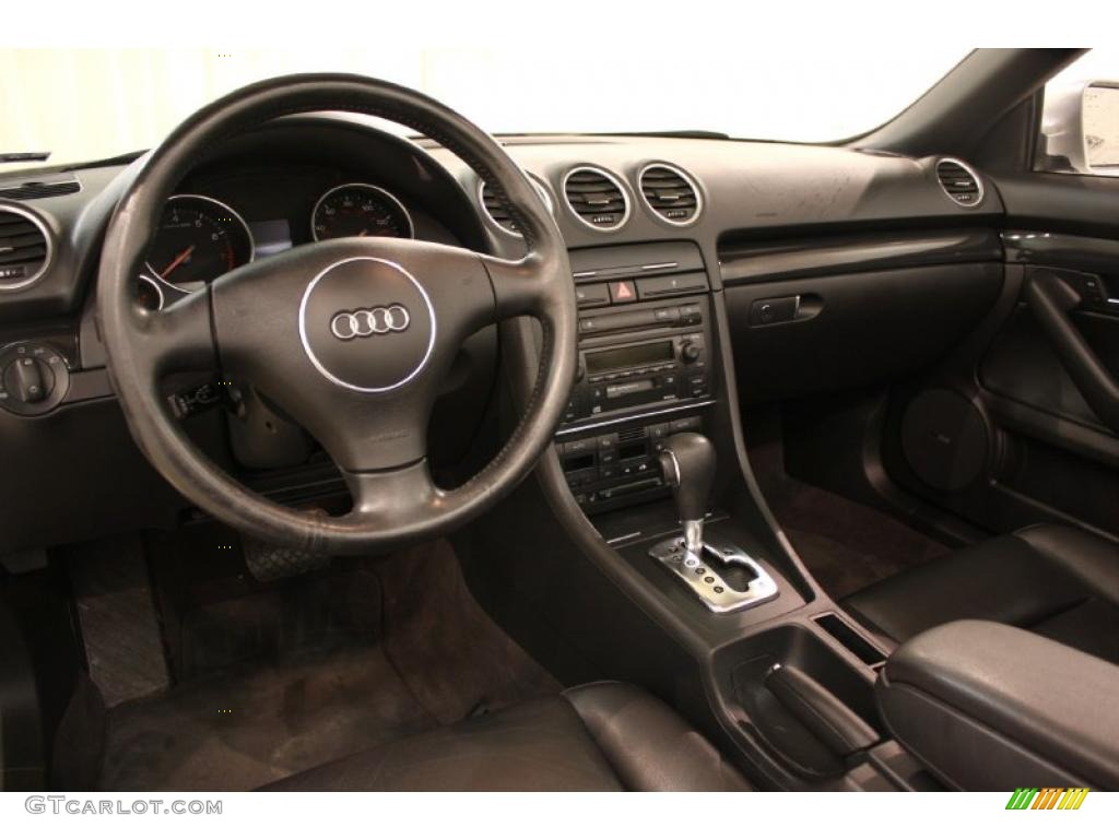 2004 Audi A4 1.8T Cabriolet Black Dashboard Photo #46511471