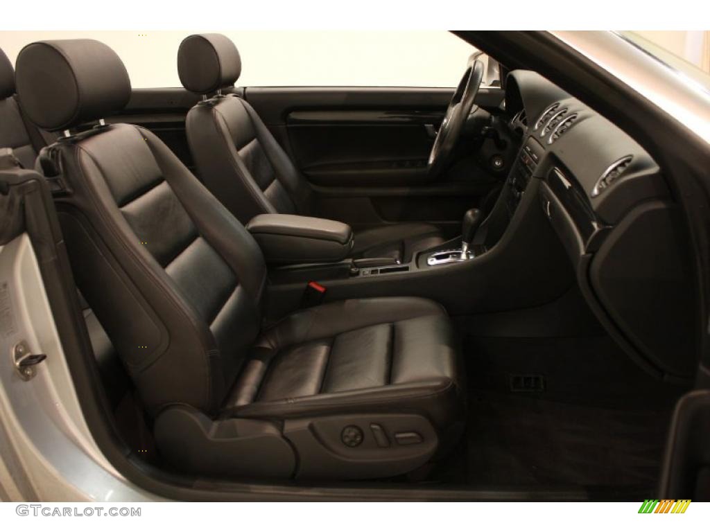 Black Interior 2004 Audi A4 1.8T Cabriolet Photo #46511543