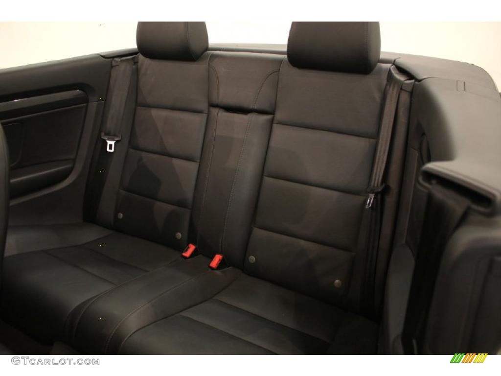 Black Interior 2004 Audi A4 1.8T Cabriolet Photo #46511567