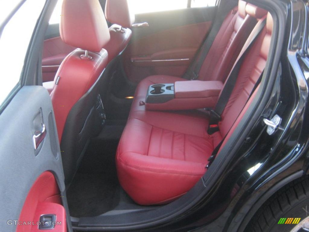 Black Radar Red Interior 2011 Dodge Charger R T Plus Photo