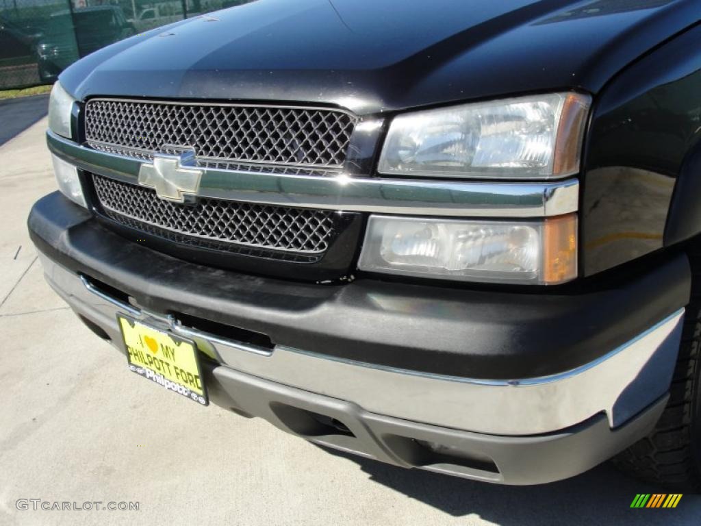 2003 Silverado 1500 Z71 Extended Cab 4x4 - Black / Dark Charcoal photo #11