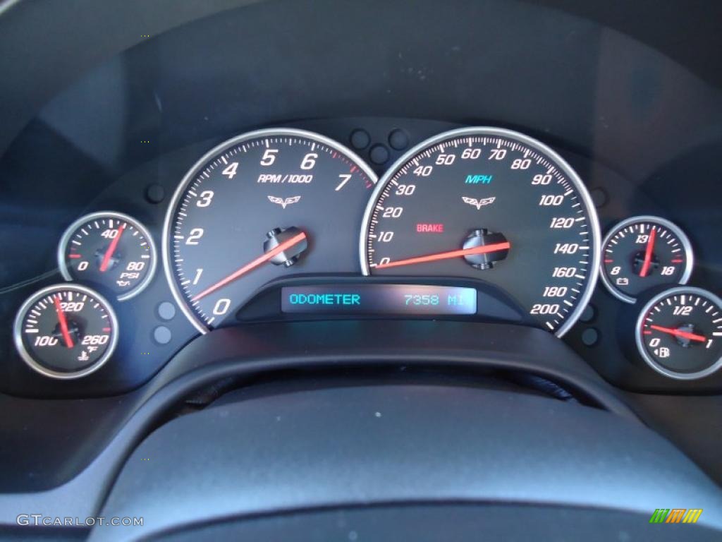 2010 Chevrolet Corvette Grand Sport Coupe Gauges Photo #46512741
