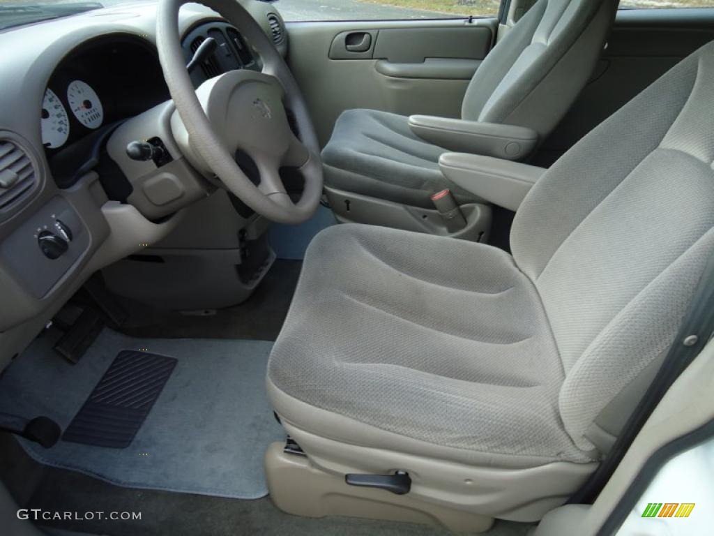 Mist Gray Interior 2002 Dodge Caravan SE Photo #46512900