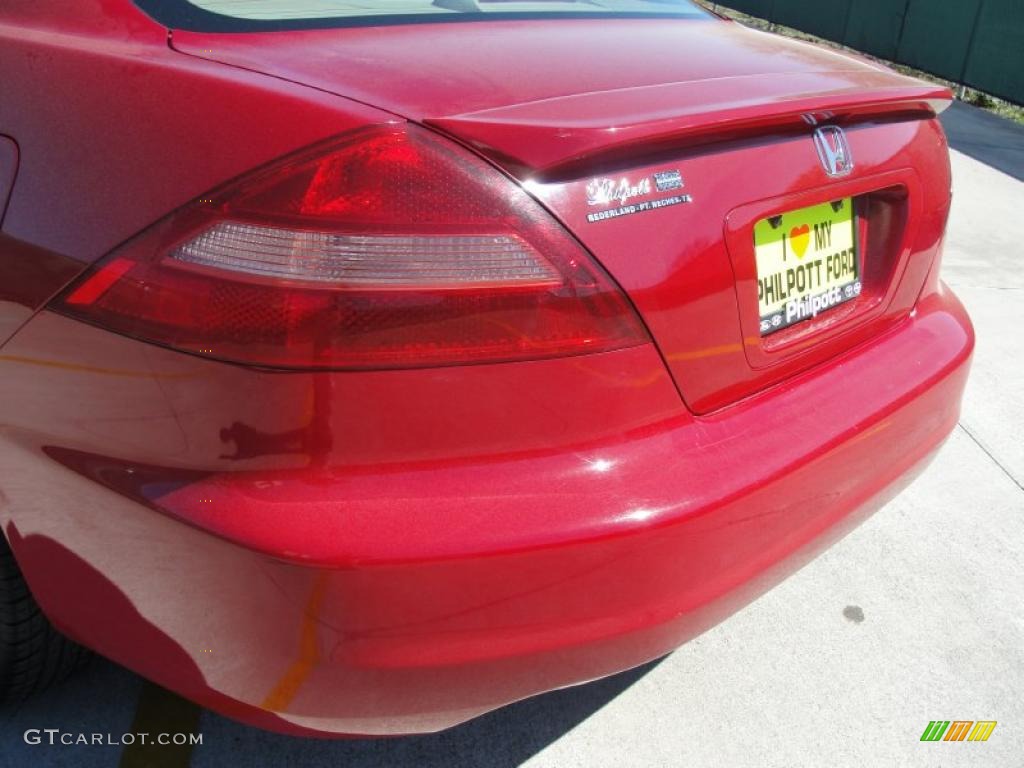 2005 Accord LX Special Edition Coupe - San Marino Red / Ivory photo #19