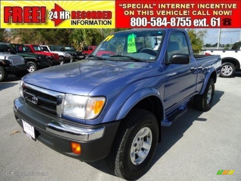 1999 Tacoma Prerunner Regular Cab - Horizon Blue Metallic / Gray photo #1