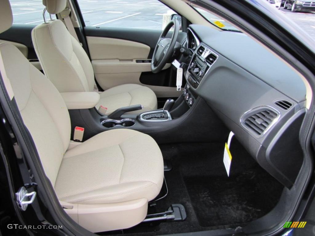 Black/Light Frost Beige Interior 2011 Chrysler 200 LX Photo #46514497