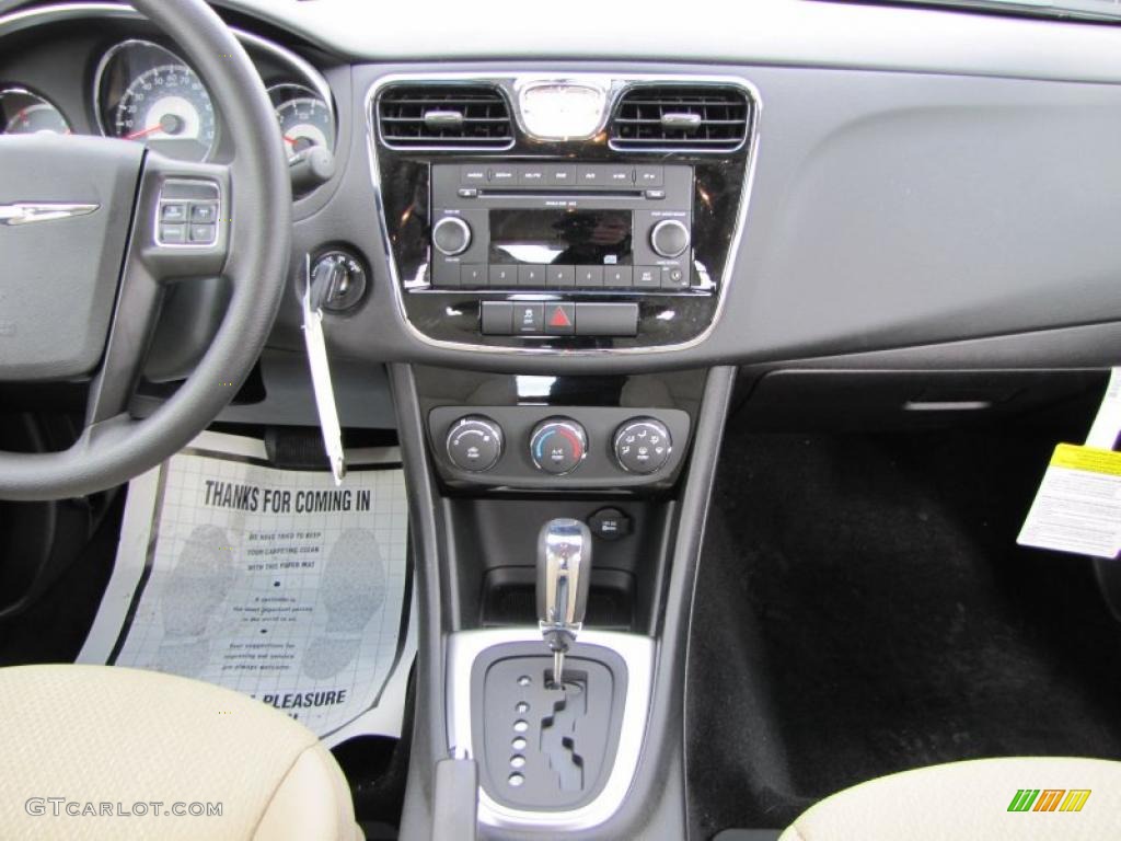 2011 Chrysler 200 LX Black/Light Frost Beige Dashboard Photo #46514511