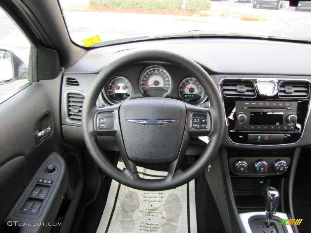 2011 Chrysler 200 LX Black Dashboard Photo #46514748