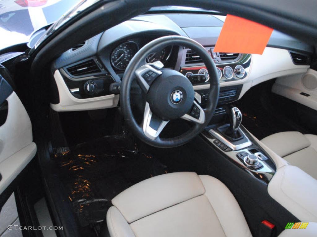 Ivory White Interior 2010 BMW Z4 sDrive35i Roadster Photo #46515855