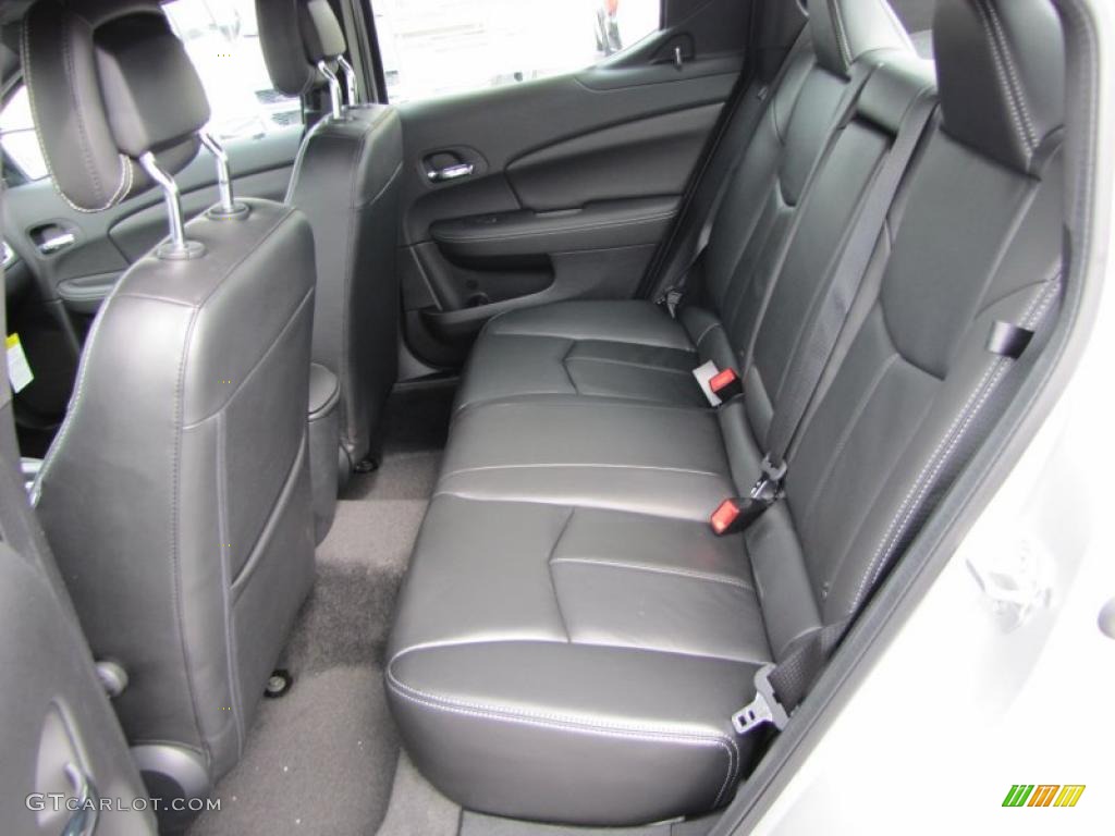 Black Interior 2011 Dodge Avenger Lux Photo #46516071