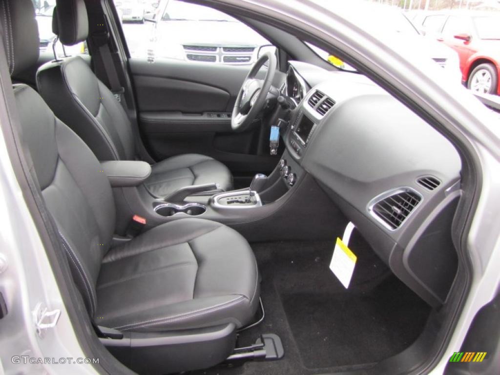 Black Interior 2011 Dodge Avenger Lux Photo #46516086