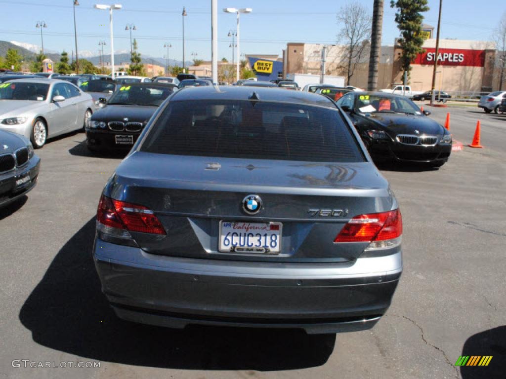 2008 7 Series 750i Sedan - Michigan Blue Metallic / Black photo #8