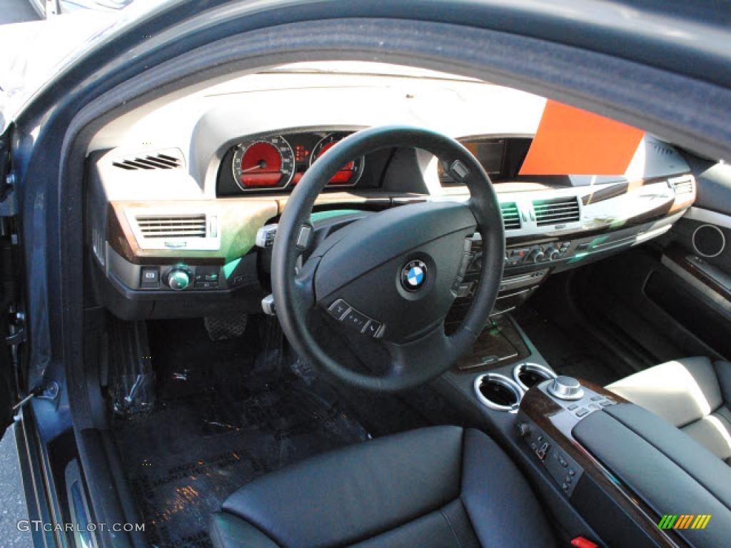 2008 7 Series 750i Sedan - Michigan Blue Metallic / Black photo #13