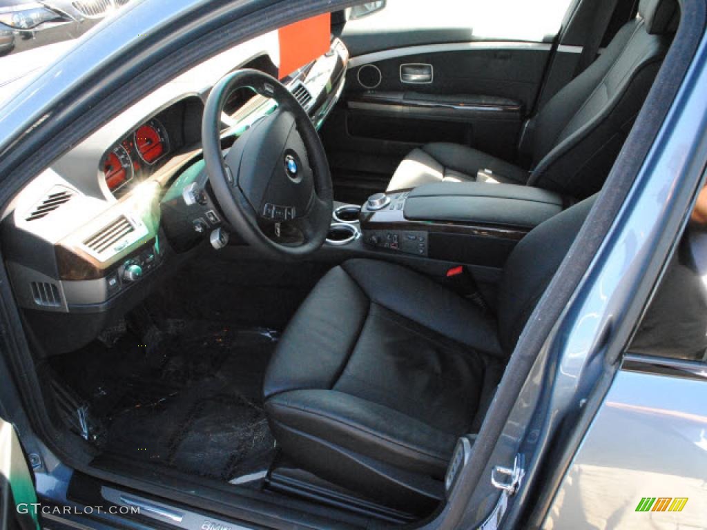 2008 7 Series 750i Sedan - Michigan Blue Metallic / Black photo #14