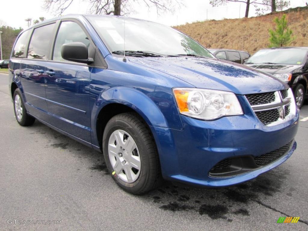 2011 Grand Caravan Express - Deep Water Blue Pearl / Black/Light Graystone photo #4