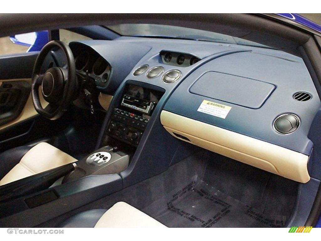 2004 Lamborghini Gallardo Coupe Avorio Lilium Dashboard Photo #46516755