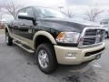 2011 Brilliant Black Crystal Pearl Dodge Ram 2500 HD Laramie Longhorn Crew Cab 4x4  photo #4