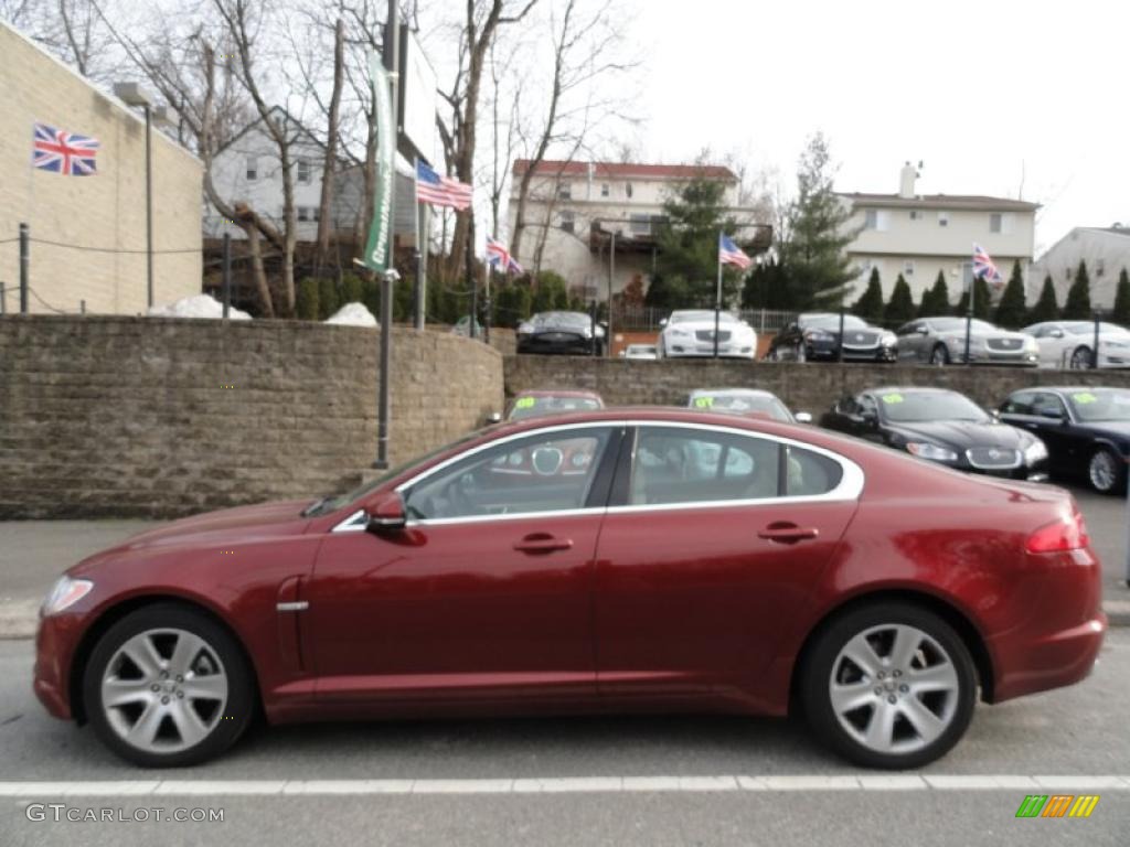 Claret Red Metallic 2010 Jaguar XF Sport Sedan Exterior Photo #46517139