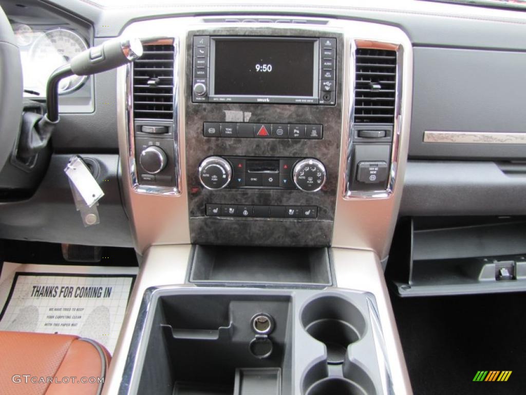 2011 Dodge Ram 2500 HD Laramie Longhorn Crew Cab 4x4 Dark Slate Gray/Russet Brown Dashboard Photo #46517202