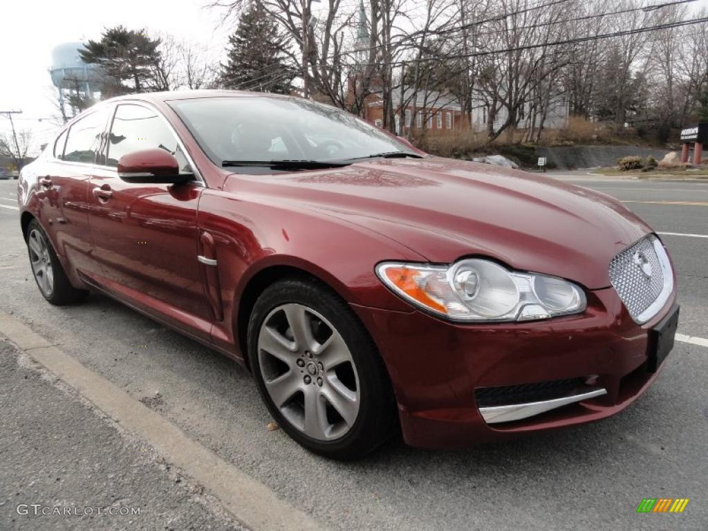 Claret Red Metallic 2010 Jaguar XF Sport Sedan Exterior Photo #46517214