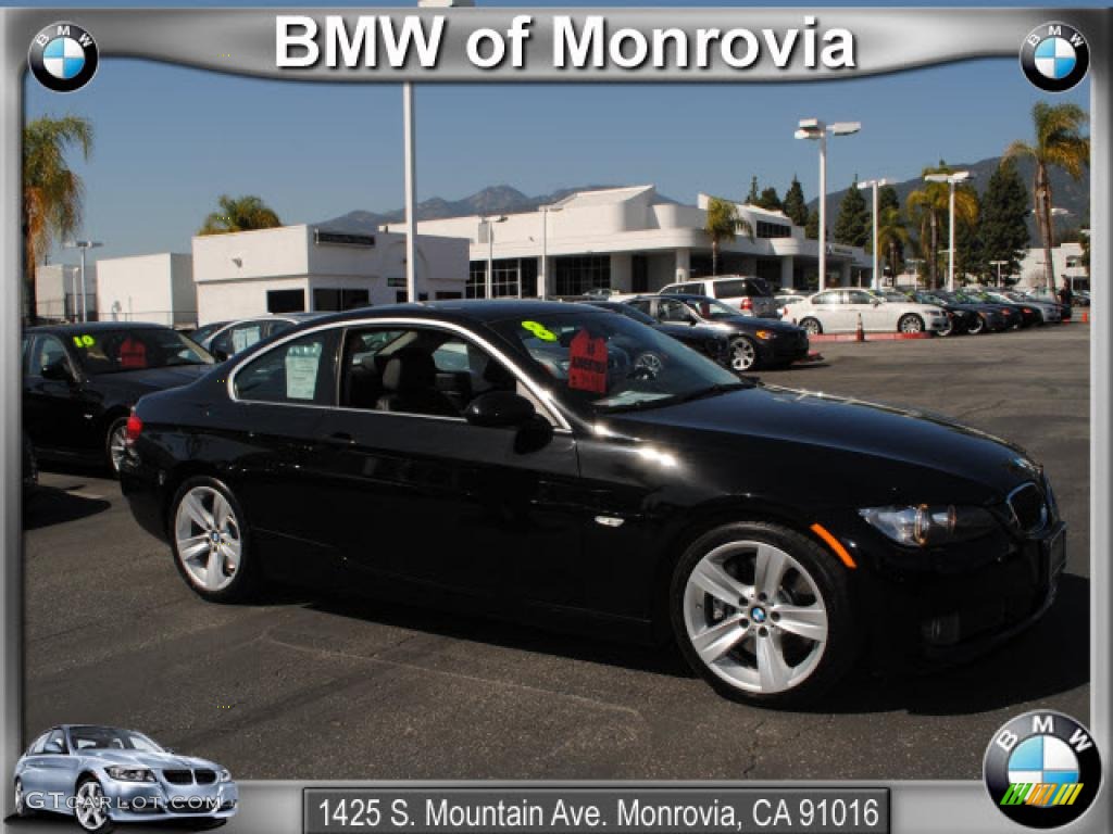 2008 3 Series 335i Coupe - Jet Black / Black photo #1