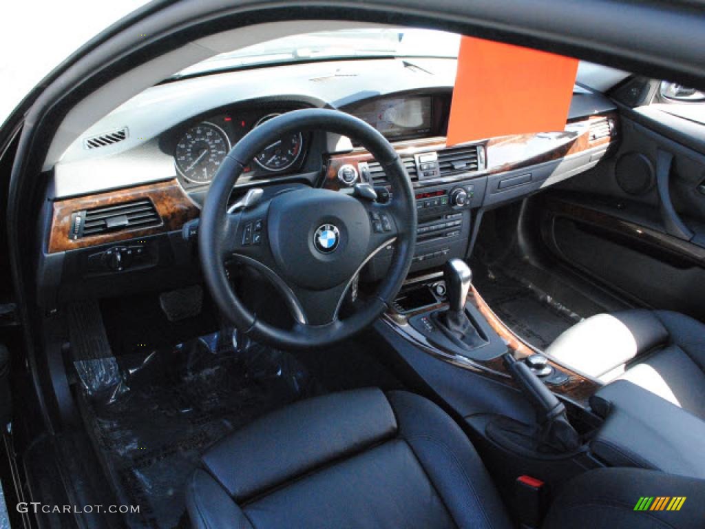 2008 3 Series 335i Coupe - Jet Black / Black photo #12