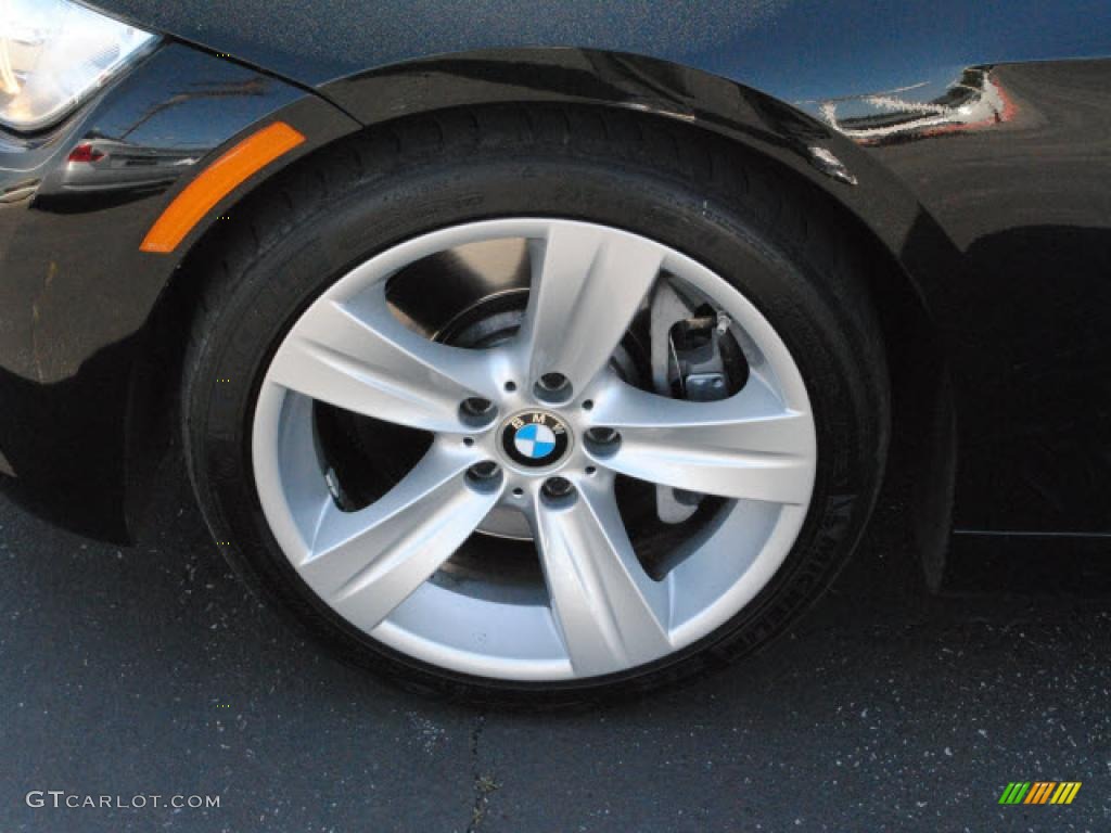 2008 3 Series 335i Coupe - Jet Black / Black photo #15