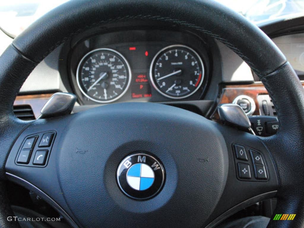 2008 3 Series 335i Coupe - Jet Black / Black photo #19