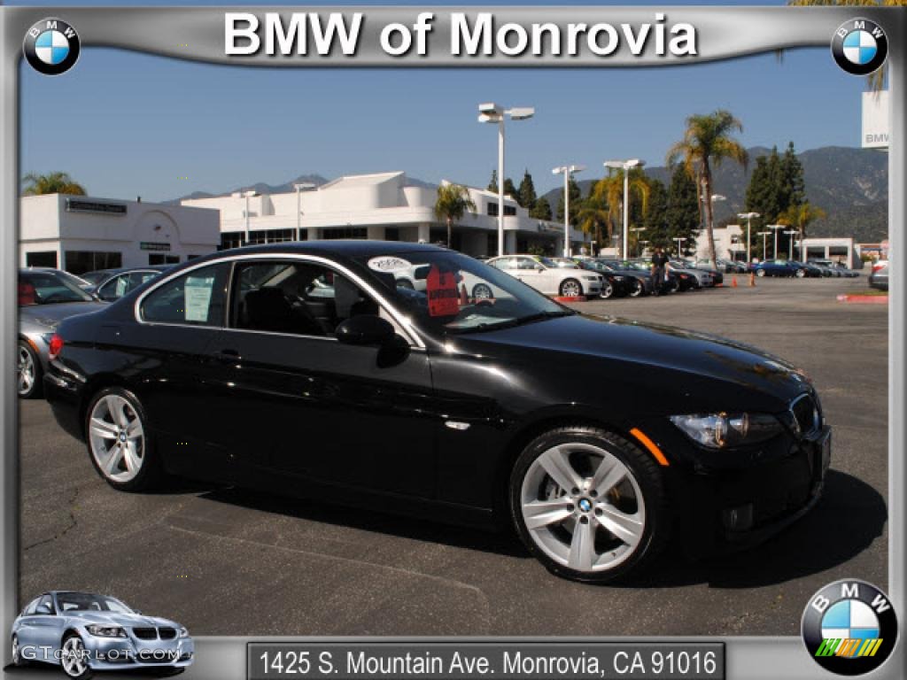 2008 3 Series 335i Coupe - Jet Black / Black photo #1