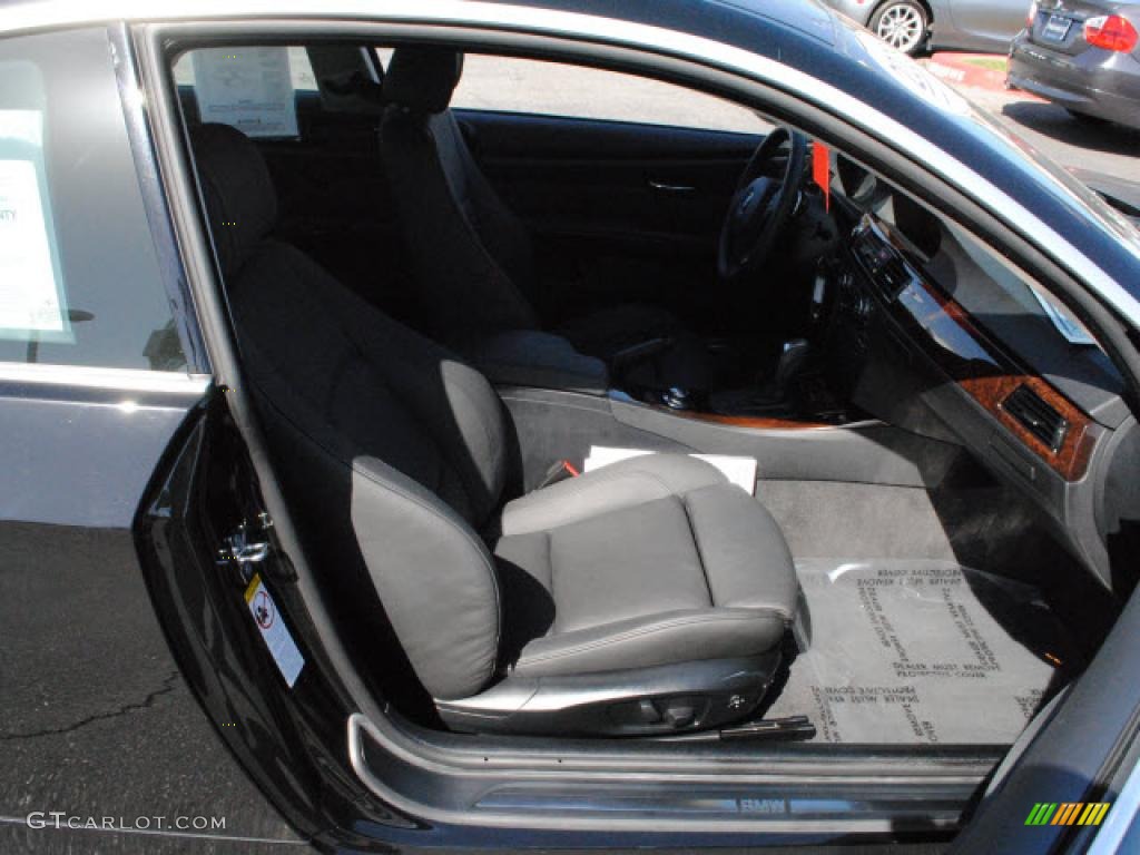 2008 3 Series 335i Coupe - Jet Black / Black photo #5