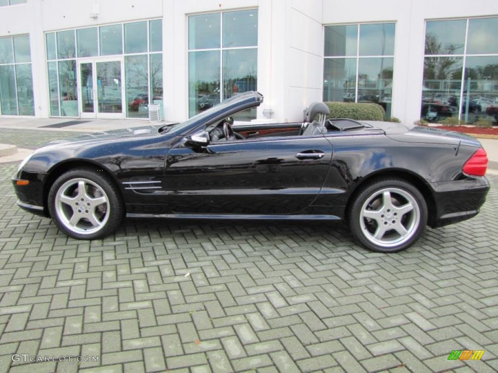 Black 2003 Mercedes-Benz SL 500 Roadster Exterior Photo #46517979