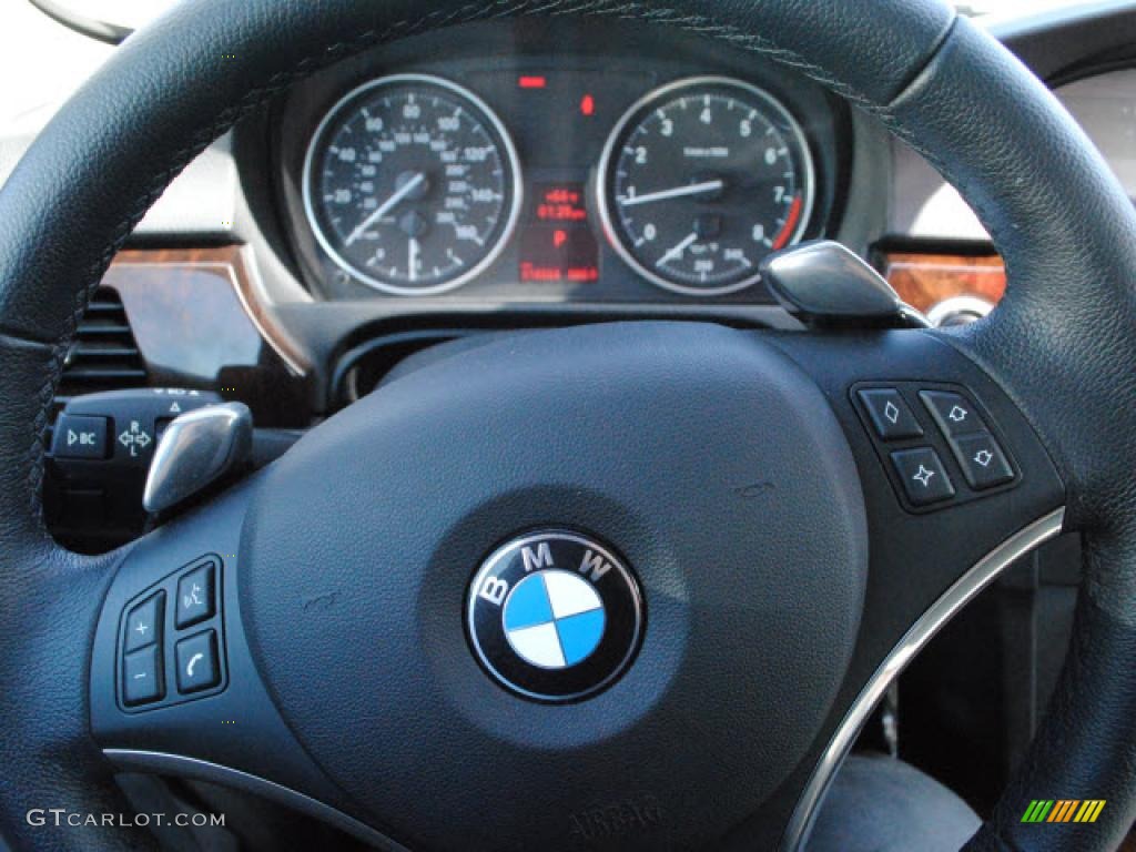2008 3 Series 335i Coupe - Jet Black / Black photo #13
