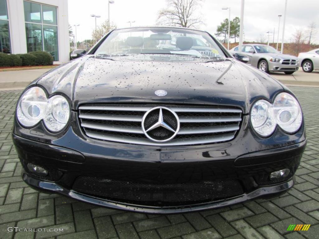 Black 2003 Mercedes-Benz SL 500 Roadster Exterior Photo #46518084