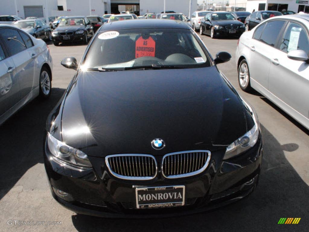 2008 3 Series 335i Coupe - Jet Black / Black photo #21
