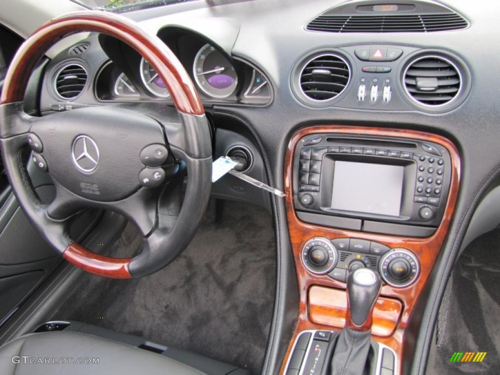 2003 Mercedes-Benz SL 500 Roadster Charcoal Dashboard Photo #46518228